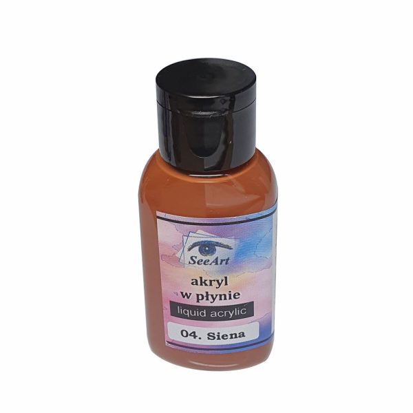 Liquid acrylic SeeArt farba 30 ml. akryl w płynie 04 siena